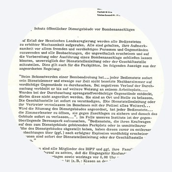 25 | Archivale: Bombendrohung