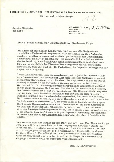 Archivsplitter: Bombendrohung