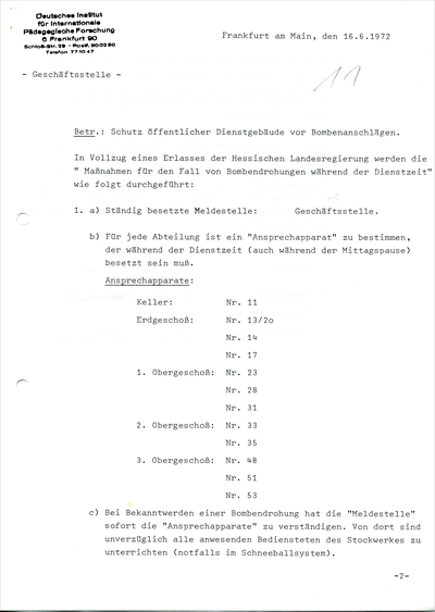 Archivsplitter: Bombendrohung a